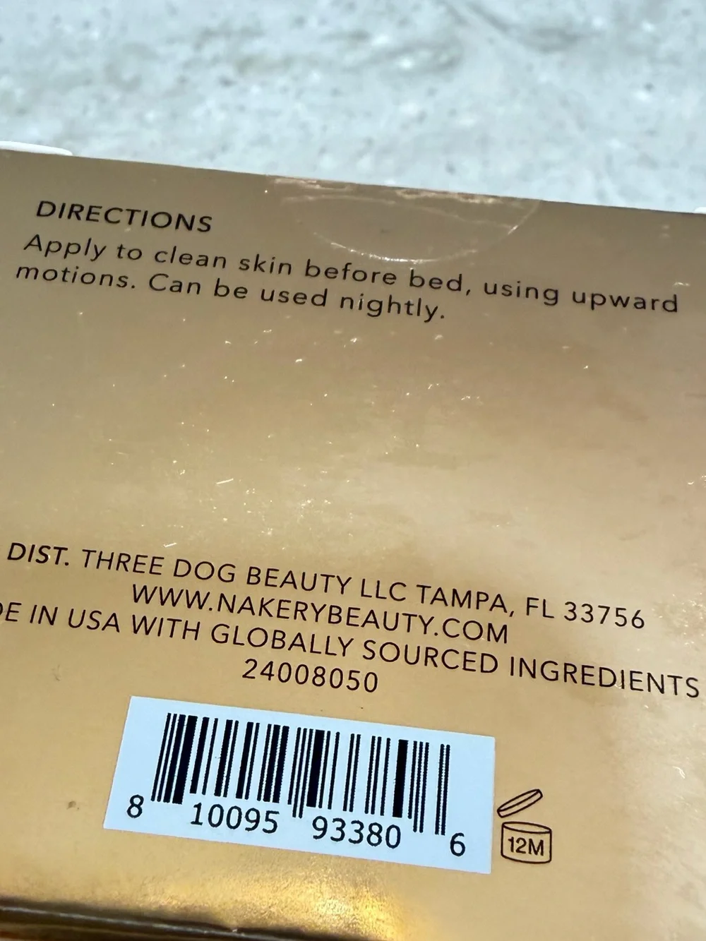 Nakery Beauty Lift-Tox Night Lift Repair Cream - Gold Box